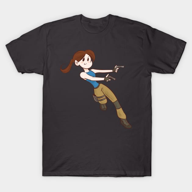 Tiny Lara Croft T-Shirt by ImaginativeJoy